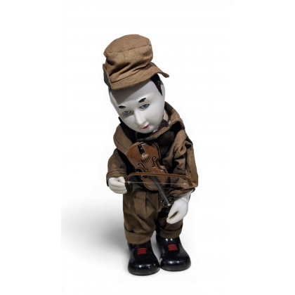 Boite à musique Pierrot jouant du violon