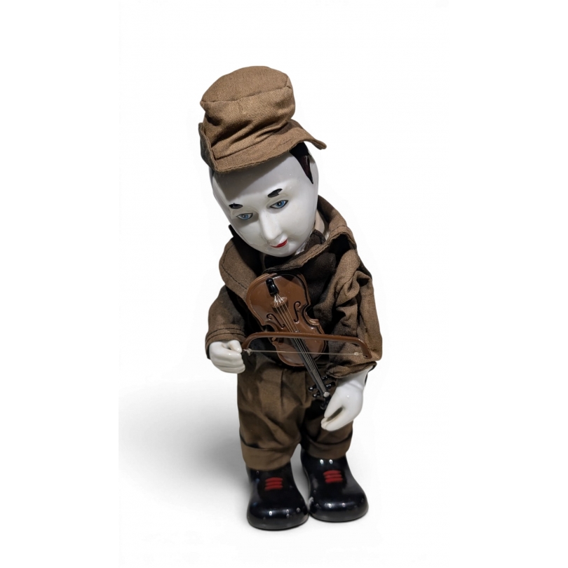 Boite à musique Pierrot jouant du violon