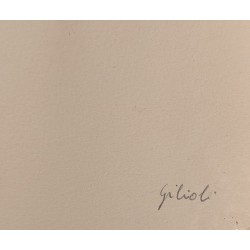 "Yellow" lithograph signed by GILIOLI