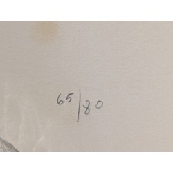 "Yellow" lithograph signed by GILIOLI