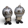 Paire de lampes Robots en métal par Satco