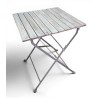 Table pliante en bois et métal