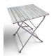 Table pliante en bois et métal