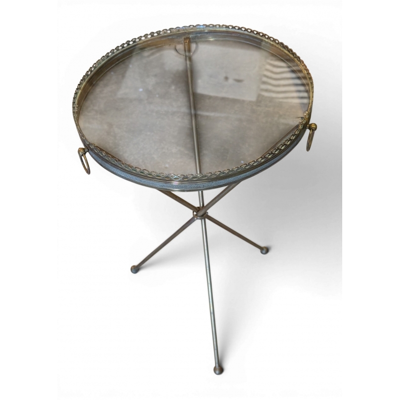 Table d'appoint ronde en métal
