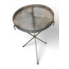 Table d'appoint ronde en métal