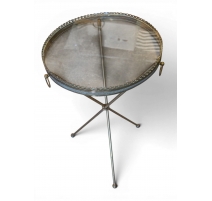 Table d'appoint ronde en métal
