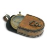 Compass with leather sheath