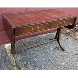 Table dos de canapé à 2 tiroirs