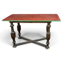 Table espagnole plateau rouge