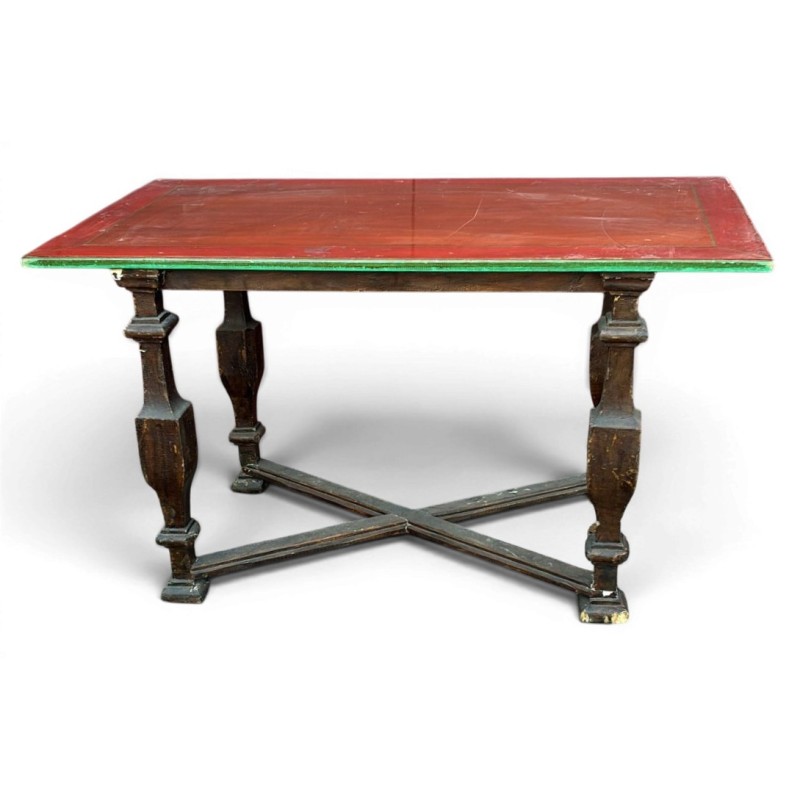 Table espagnole plateau rouge
