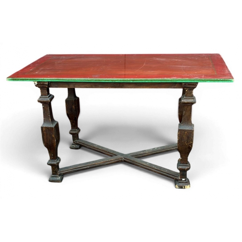 Table espagnole plateau rouge