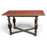 Table espagnole plateau rouge