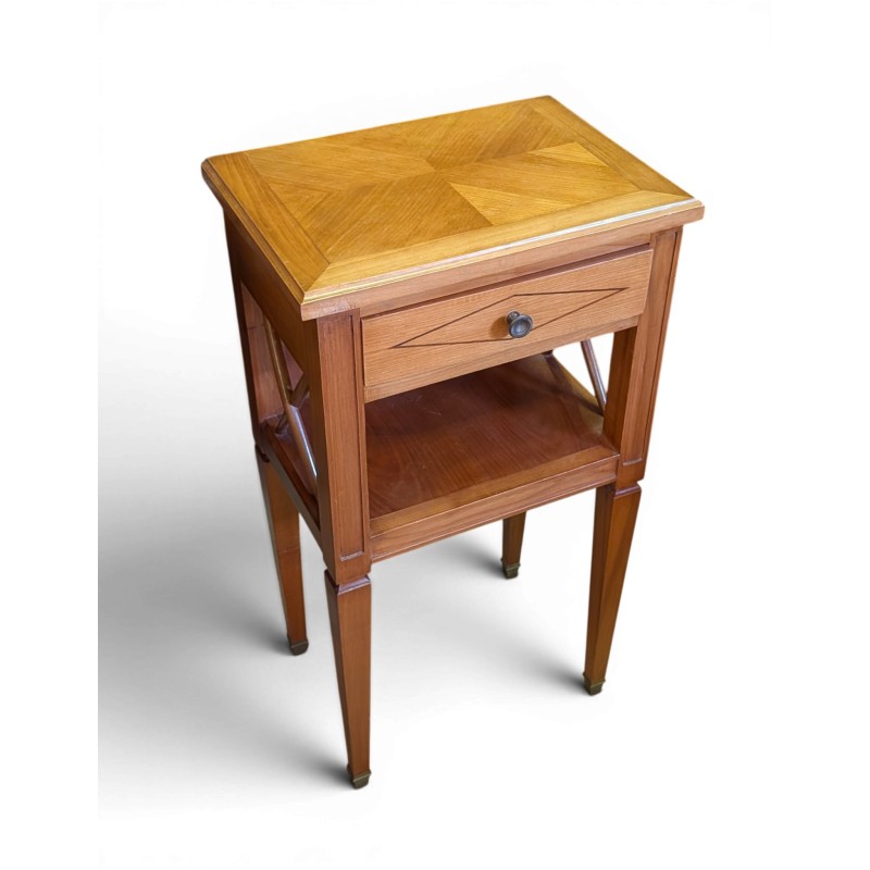 Table de chevet style Directoire en merisier