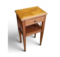 Table de chevet style Directoire en merisier