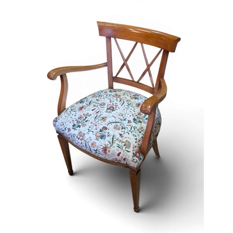 Fauteuil style Directoire en merisier