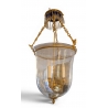 Lanterne en bronze et globe en verre
