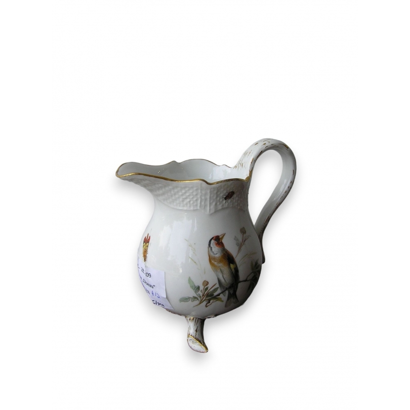 "Bird" cream jug in porcelain by Moinat SA – Antiques and home décor