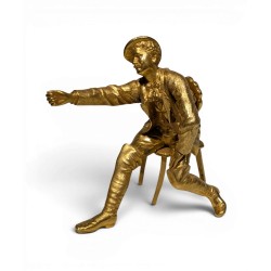 Bronze doré Homme assis