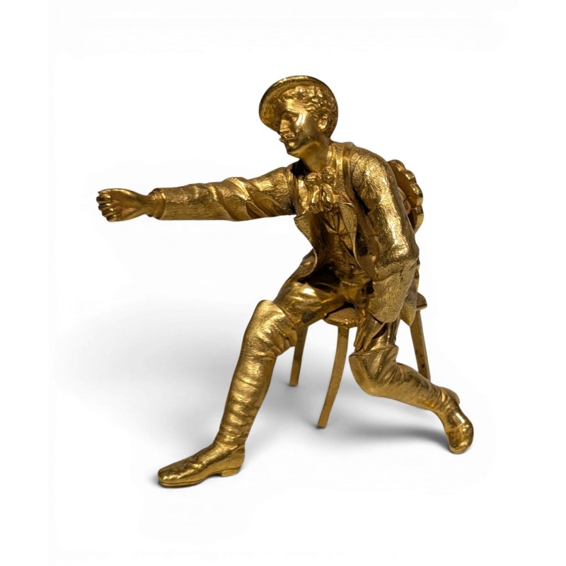 Bronze doré Homme assis