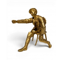 Bronze doré Homme assis