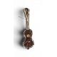 Guitare miniature en écaille et nacre
