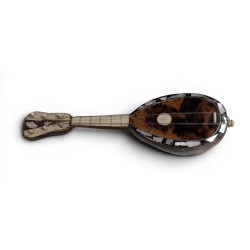 Mandoline miniature en écaille et nacre