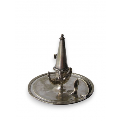 Greek-style decorative metal candle holder at  Moinat SA  - Antiques and home décor