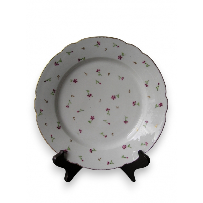 Assiette en porcelaine de Nyon "Bleuets"