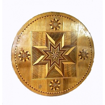 Mesita Napoleón III con marquetería. En Moinat SA - Antigüedades y decoración