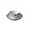 Bol et sous-tasse en porcelaine de Nyon