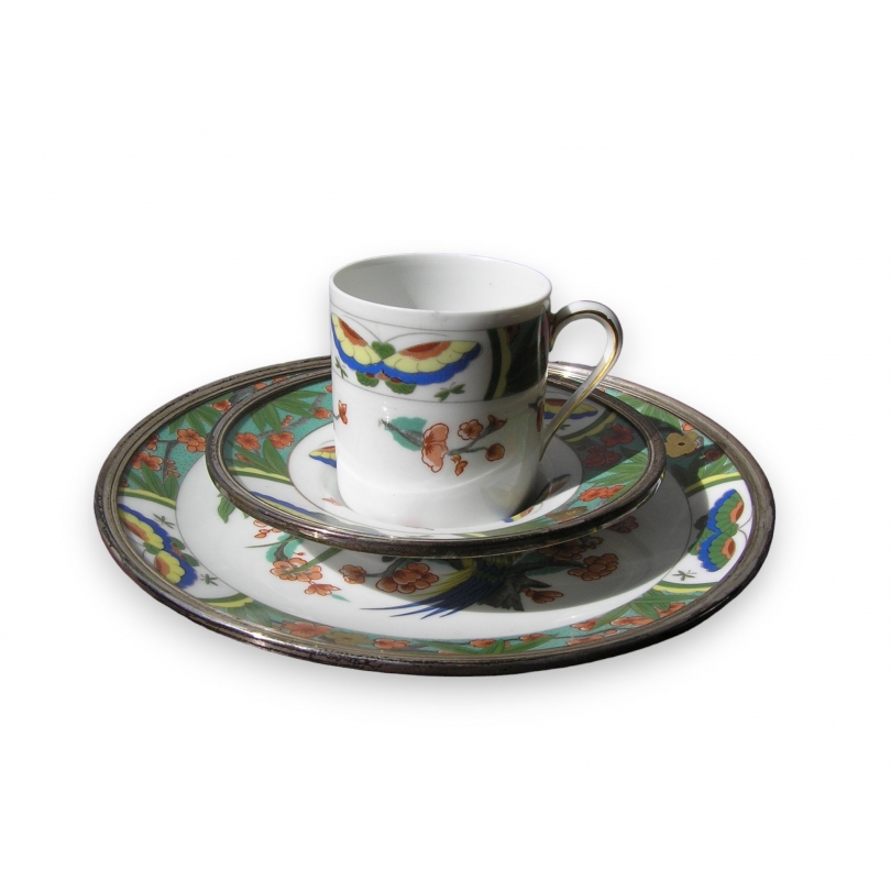 Cup, saucer and  soup plate by  Moinat SA  - Antiques and home décor