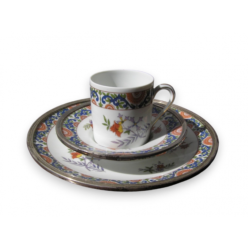 Cup, saucer and  soup plate by  Moinat SA  - Antiques and home décor