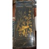 Table basse chinoise en laque noire et dorée