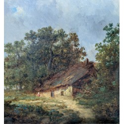 Tableau "Paysage avec ferme"