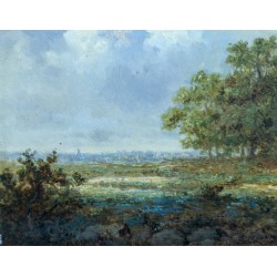 Tableau "Paysage avec ferme"