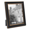 Cadre photo en bois noir et or