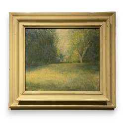 Tableau "Maisonnette" signé HV