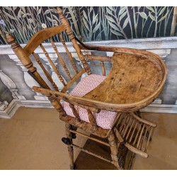 Chaise haute ancienne pliante