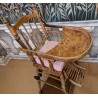 Chaise haute ancienne pliante