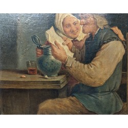 Tableau "La lettre" copie de TENIERS