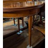 Table à jeux demi-lune Directoire en cerisier