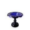 Coupe en cristal bleu de Bohème