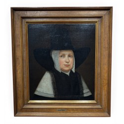 Tableau "Portrait" attribué à LEVECQ