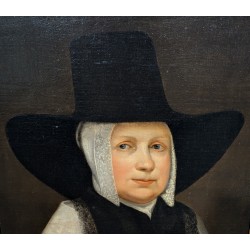 Tableau "Portrait" attribué à LEVECQ