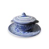 Blue earthenware jam pot, Italy, at  Moinat SA  - Antiques and home décor