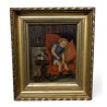 Tableau "Enfant dormant" signé J HUMBORG
