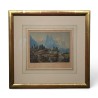 Gravure "Rosenlaui" par STRAUB
