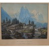 Gravure "Rosenlaui" par STRAUB