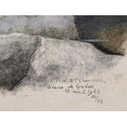 Gravure "Bouquetins d'Espagne" signée HAINARD