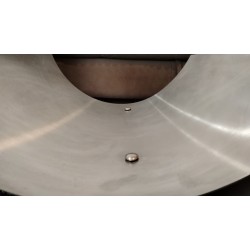Table basse en métal et verre par François MONNET